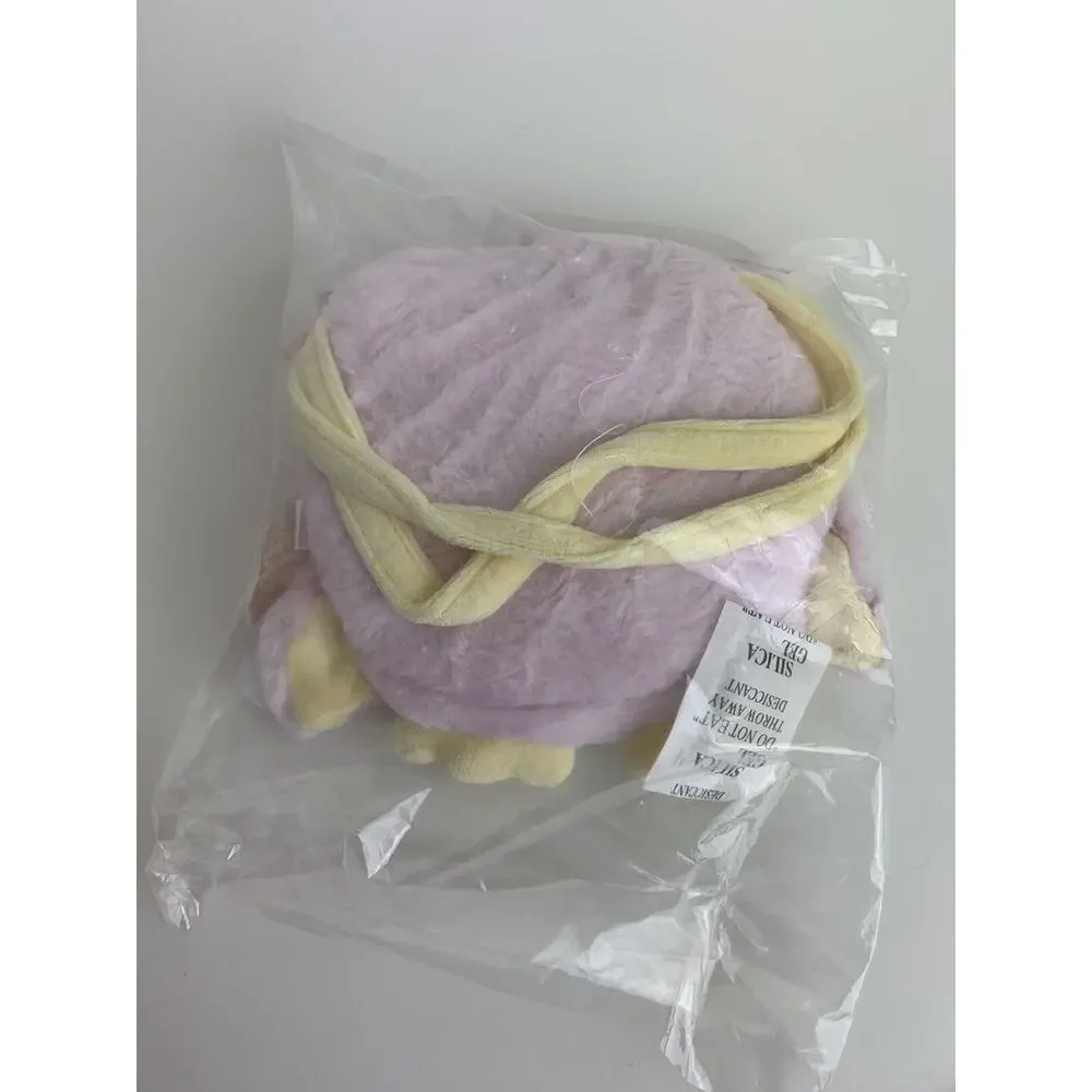 Bearington Hooter Carrysome, Girls Plush Pink Owl Stuffed Animal Purse, Handbag‎